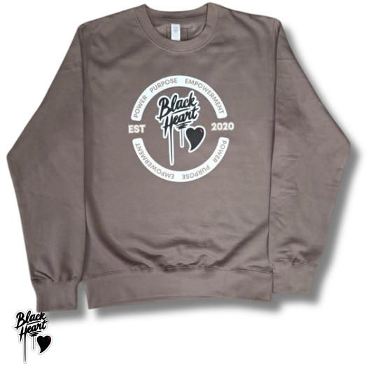 Power, Purpose & Empowerment Sweatshirt- Mocha