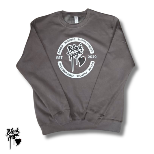 Power, Purpose & Empowerment Sweatshirt - Steel Gray