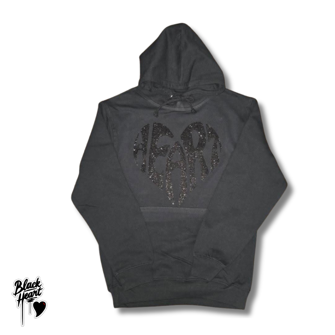 Midnight Heart Hoodie – Black Heart410
