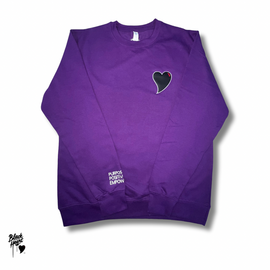 Perfect Heart Crewneck - Purple