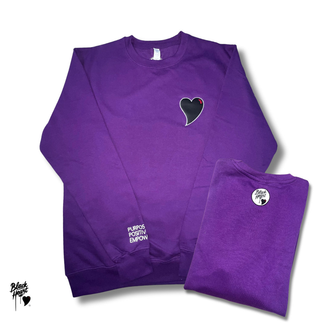 Perfect Heart Crewneck - Purple