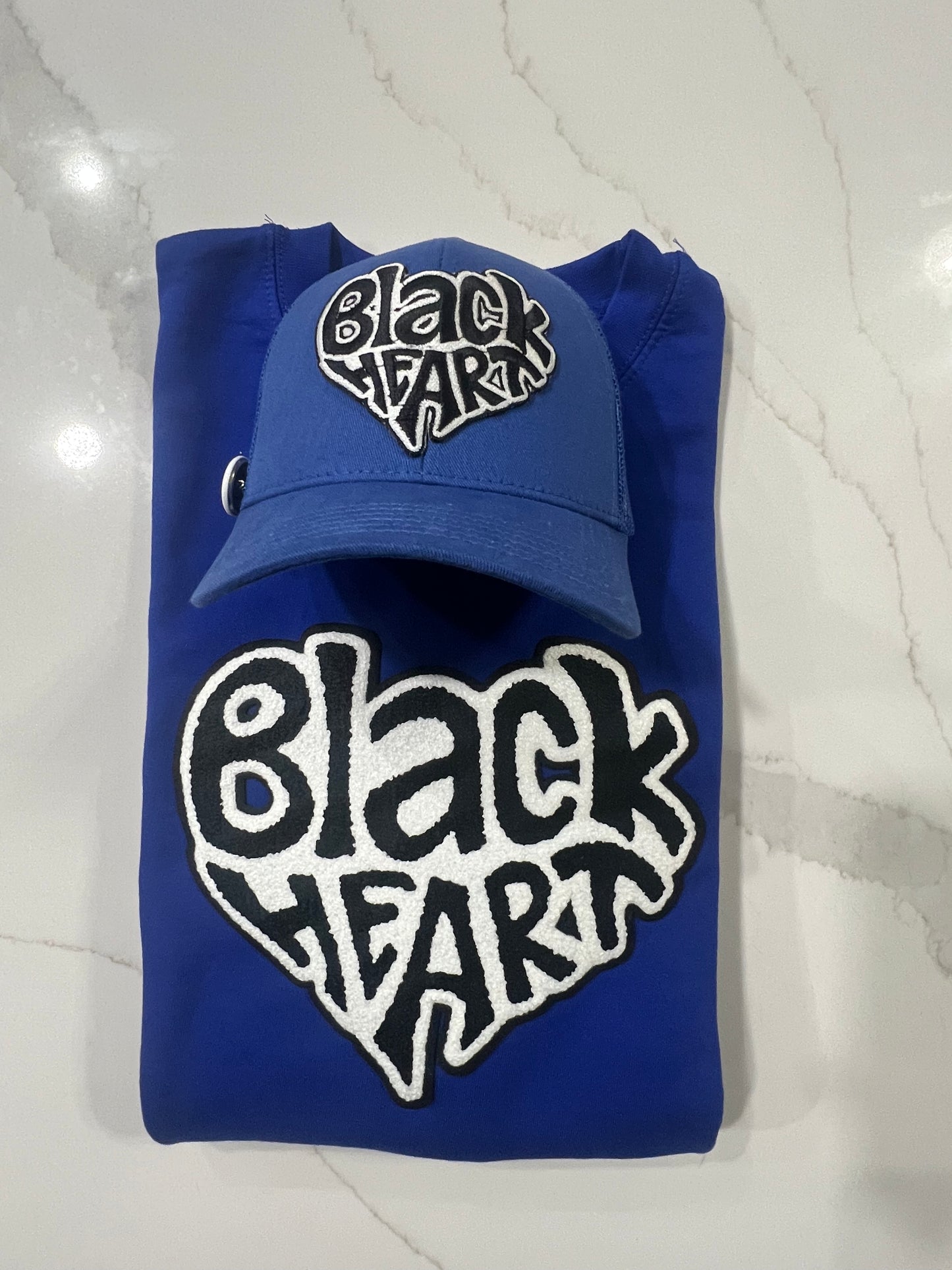 Word Heart Crewneck - Blue
