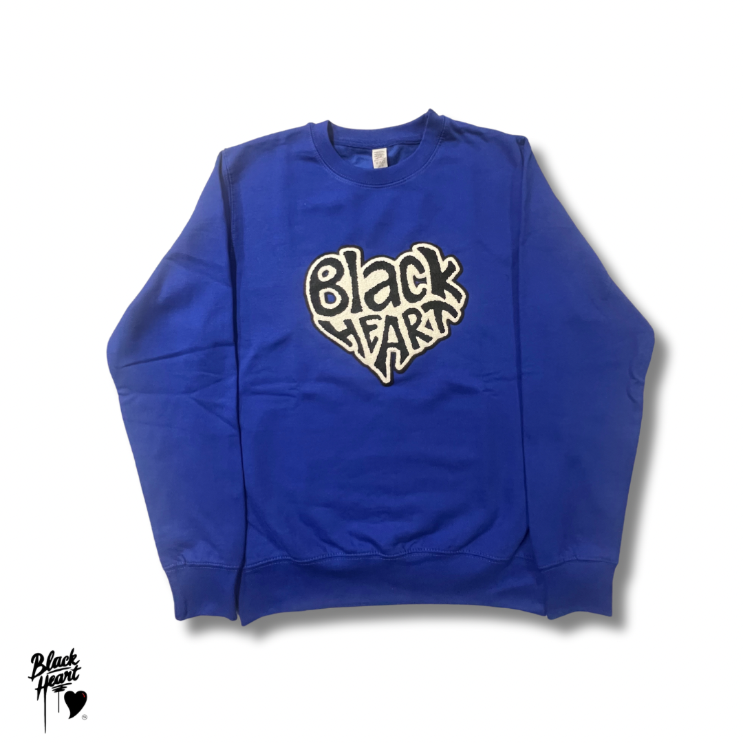 Word Heart Crewneck - Blue