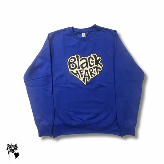 Word Heart Crewneck - Blue