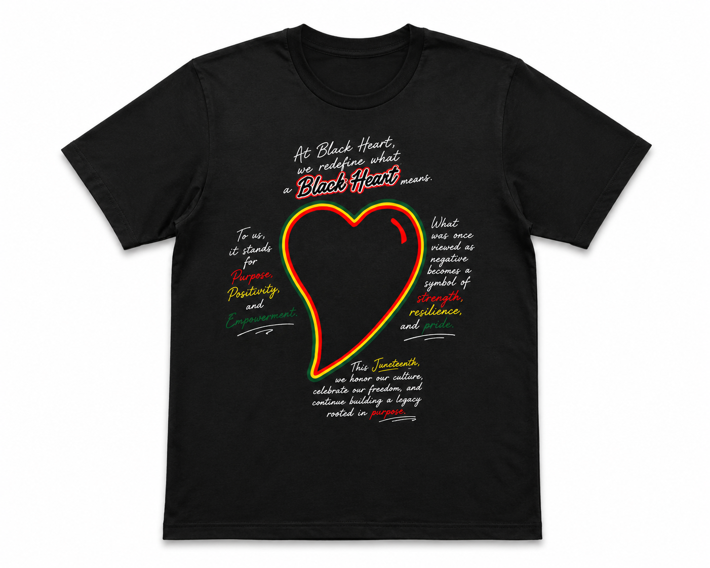 Black Heart Juneteenth Legacy Tee