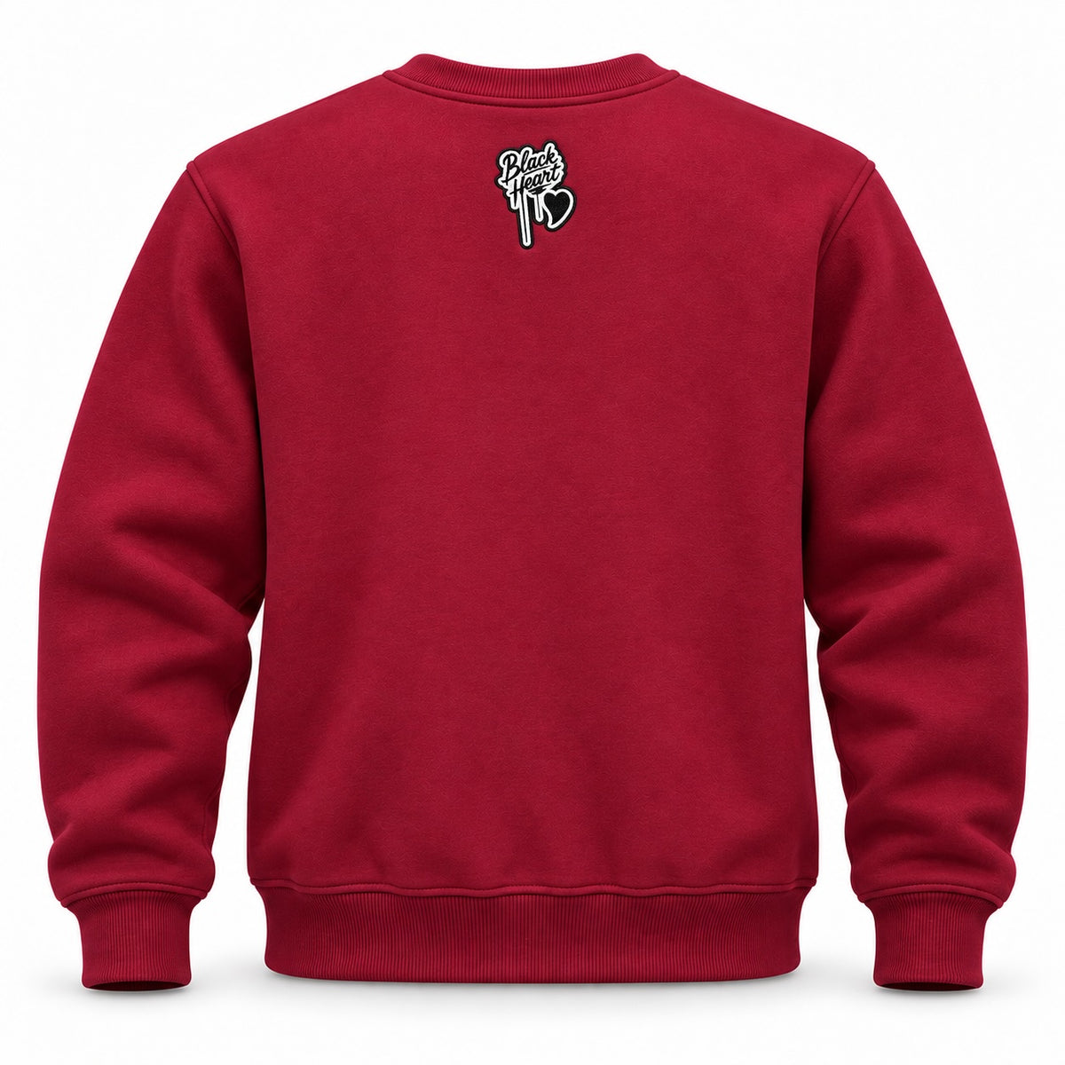 Forever Black Heart Chenille Crewneck - Wine