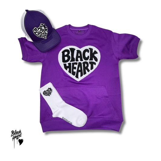 Unisex KISS Short-sleeve Sweatshirt - Purple