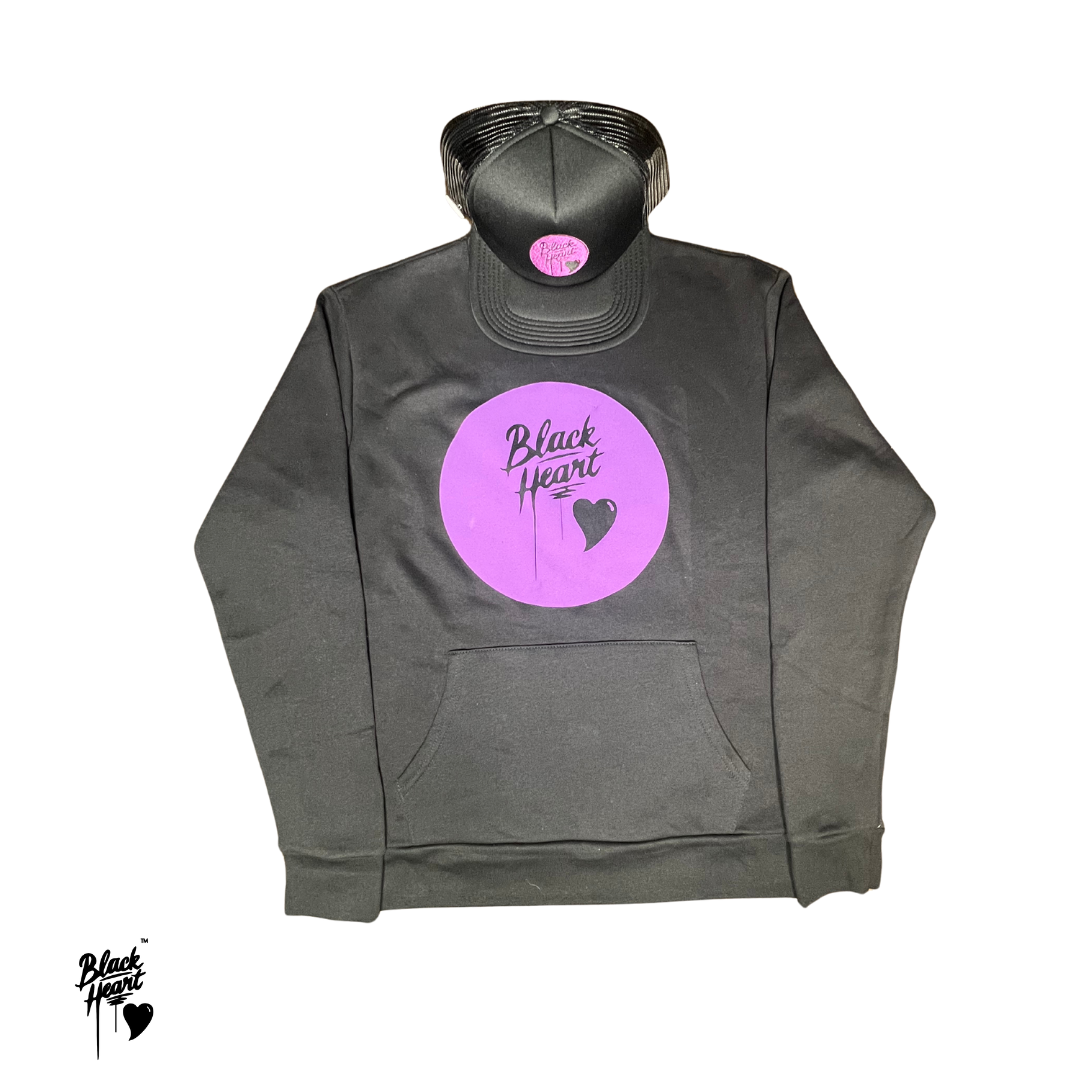 Classic Black Heart logo Crewneck Sweatshirt