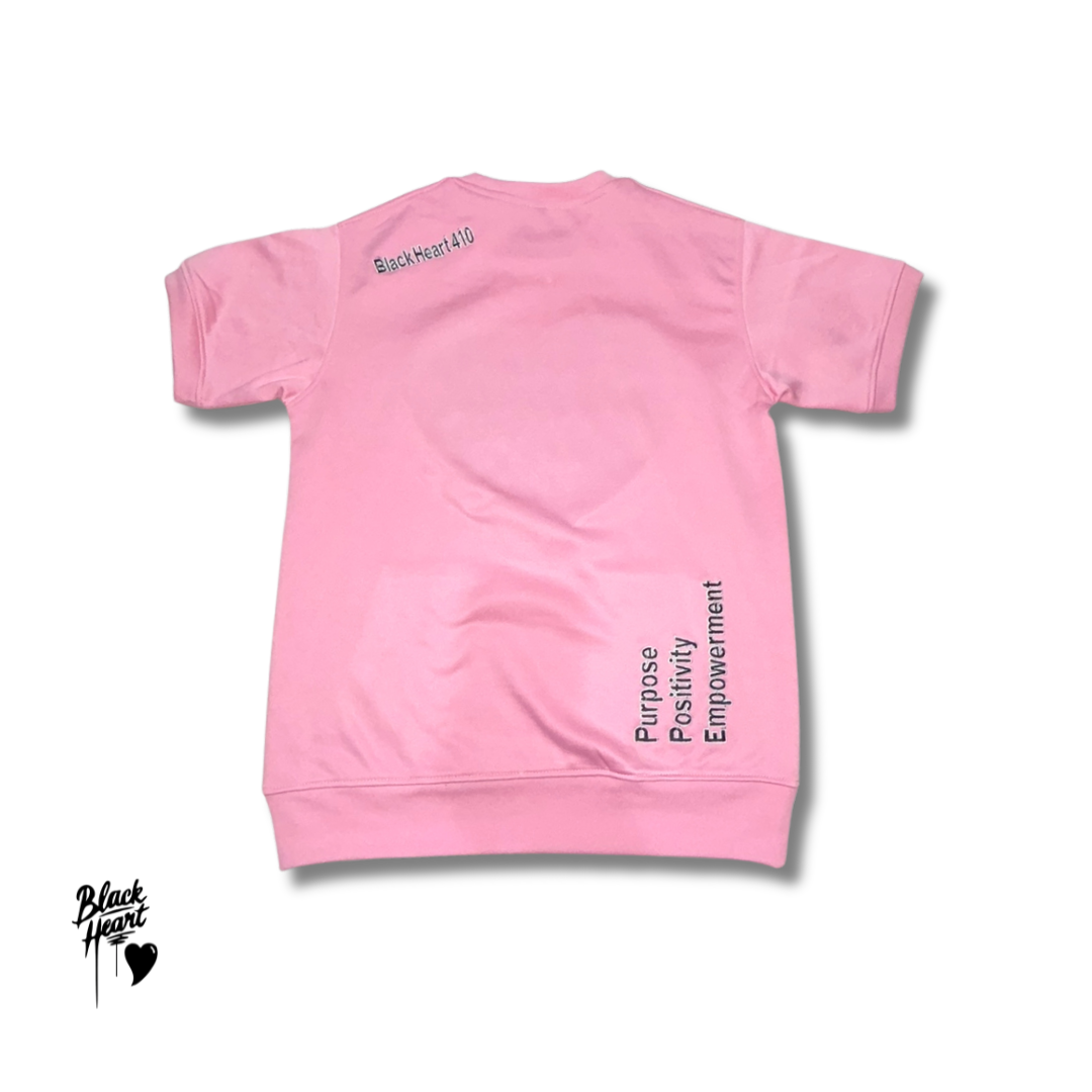Unisex KISS Short-sleeve Sweatshirt - Baby Pink