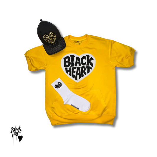 Unisex KISS Short-sleeve Sweatshirt - Yellow