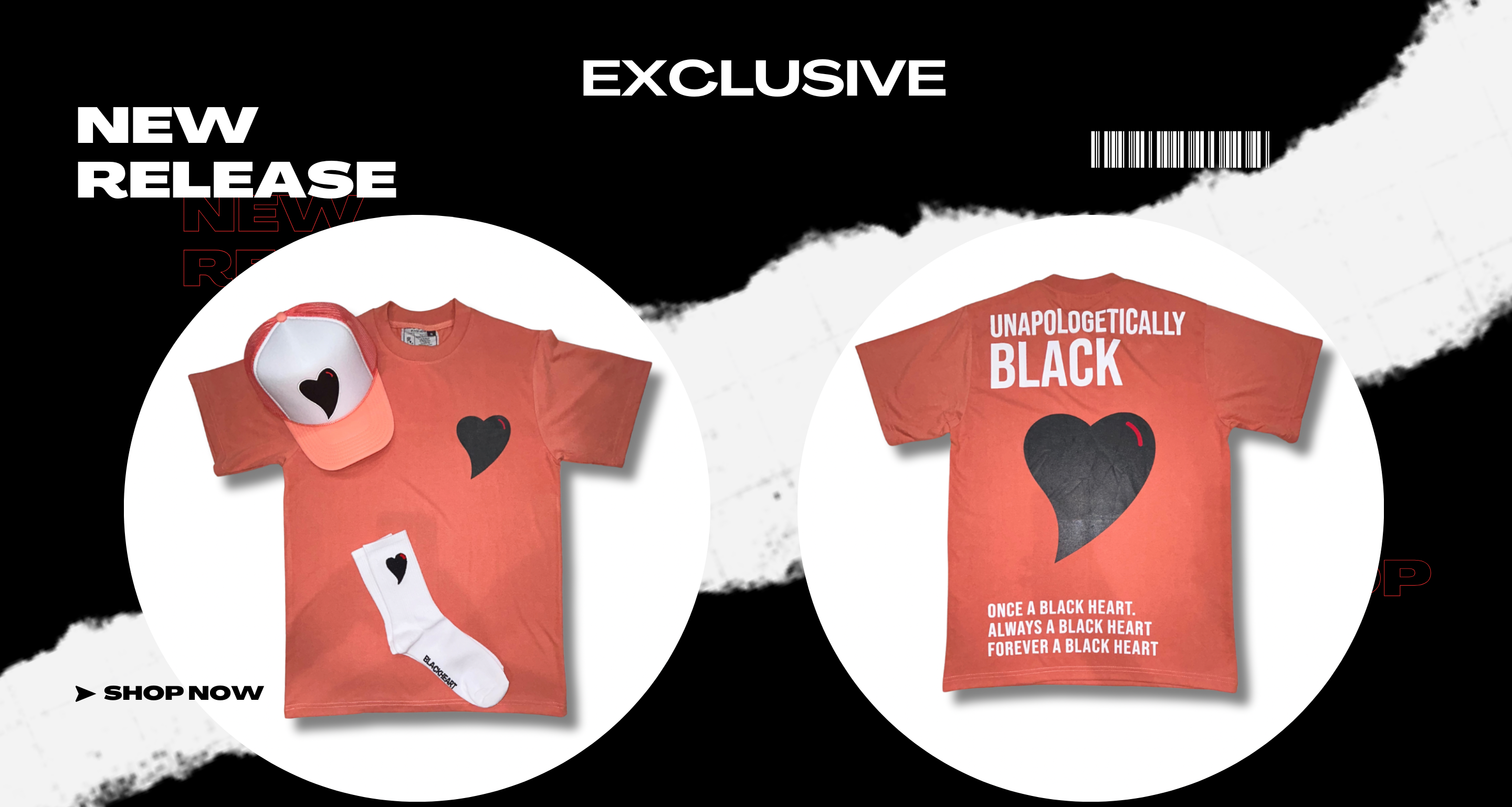 Unapologetically Black - Peach T-Shirt – Black Heart410