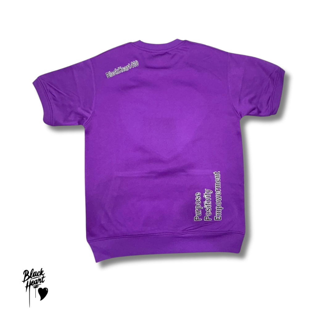 Unisex KISS Short-sleeve Sweatshirt - Purple