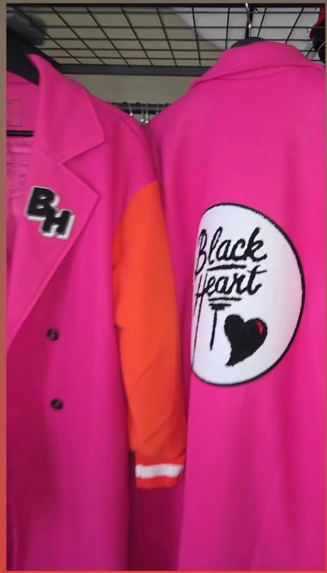 🖤 BLACK HEART STATEMENT OVERCOAT
