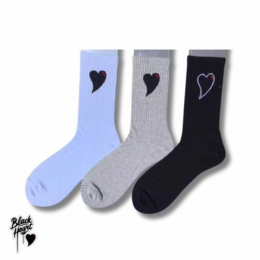 Black Heart Sock