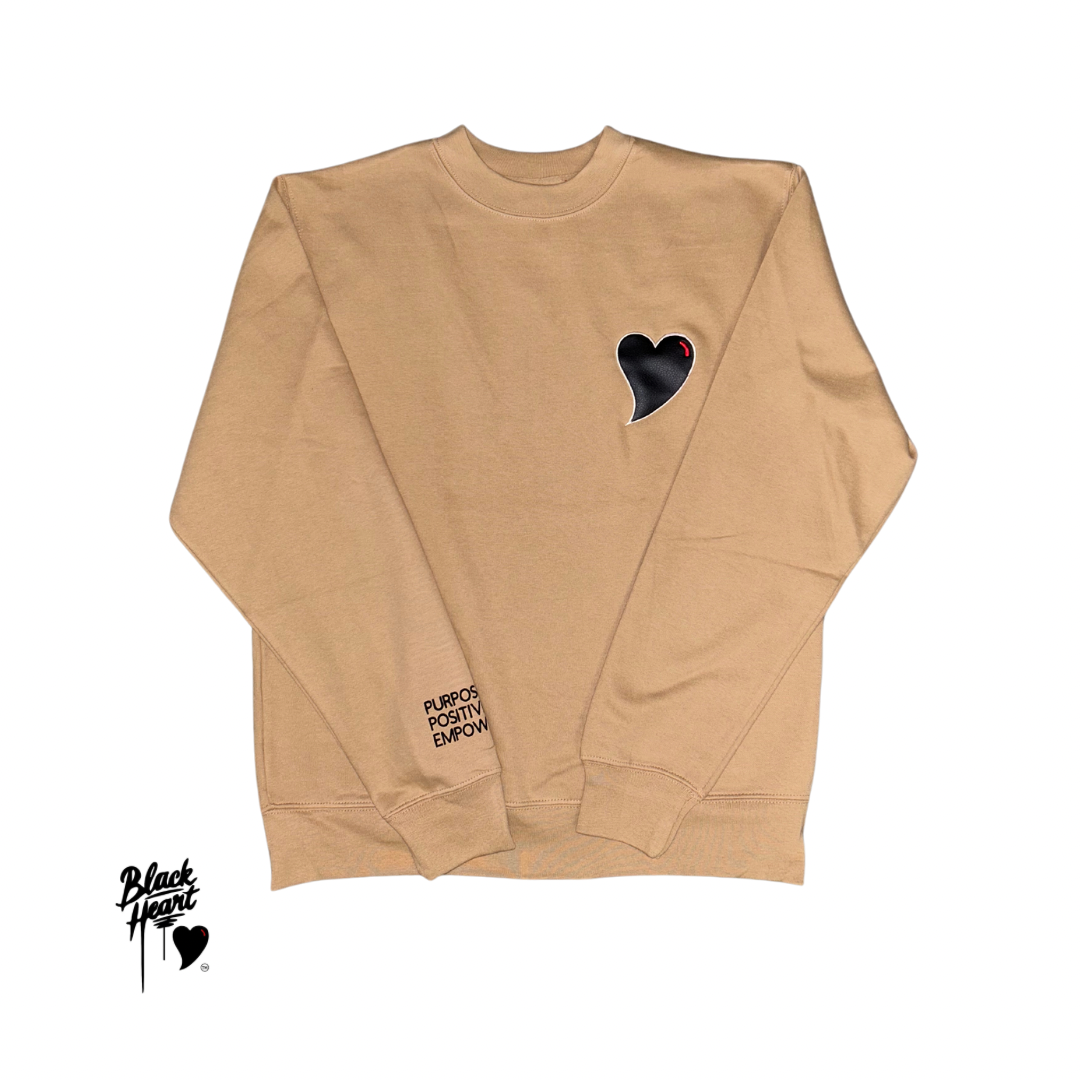 Perfect Heart Crewneck - Tan