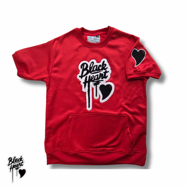 Black Heart Signature KISS Short Sleeve Sweatshirt – Black Heart410