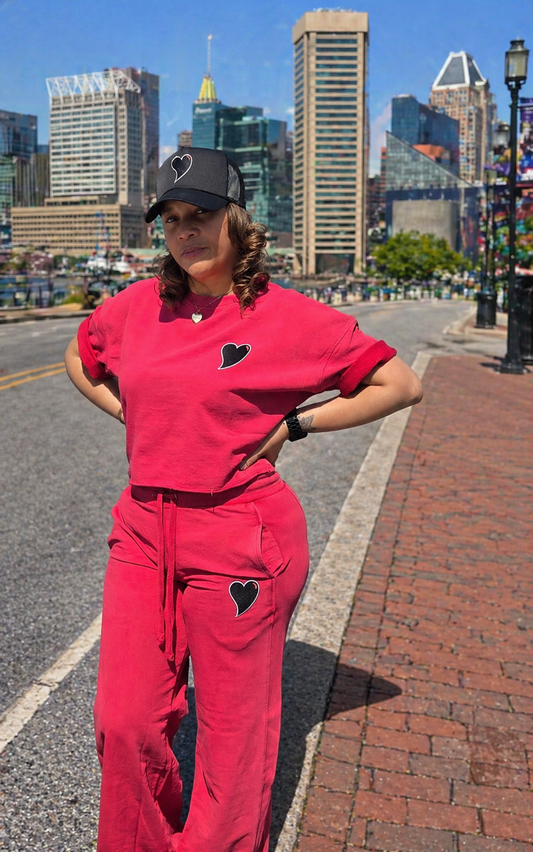 Black Heart Women’s Lounge Set