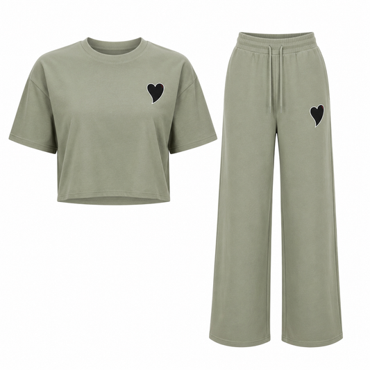 Black Heart Women’s Lounge Set