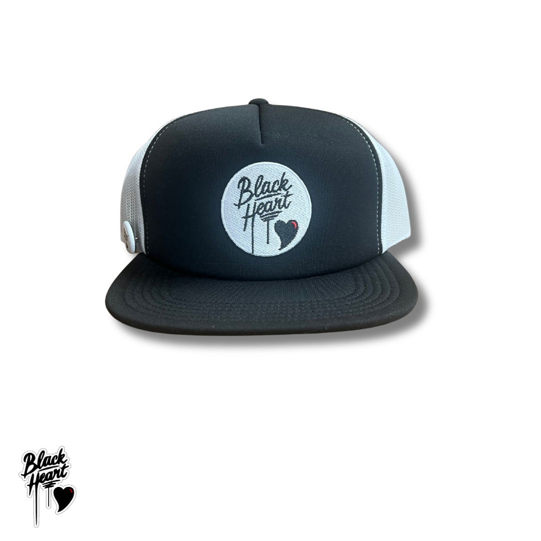 Black Heart Trucker Hat