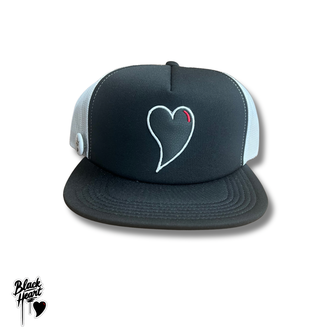 Black Heart Trucker Hat