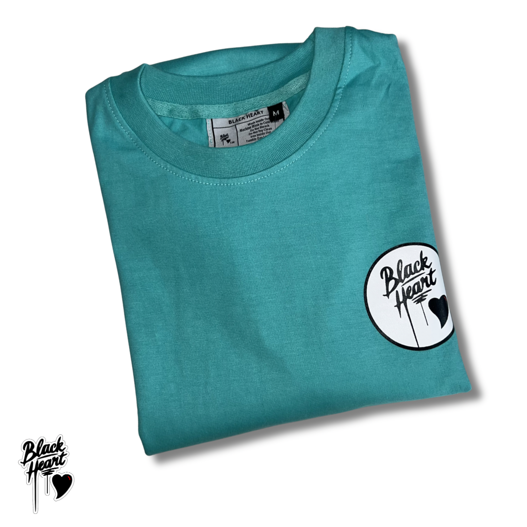 Unapologetically Black -Aqua Blue Long Sleeve Tee
