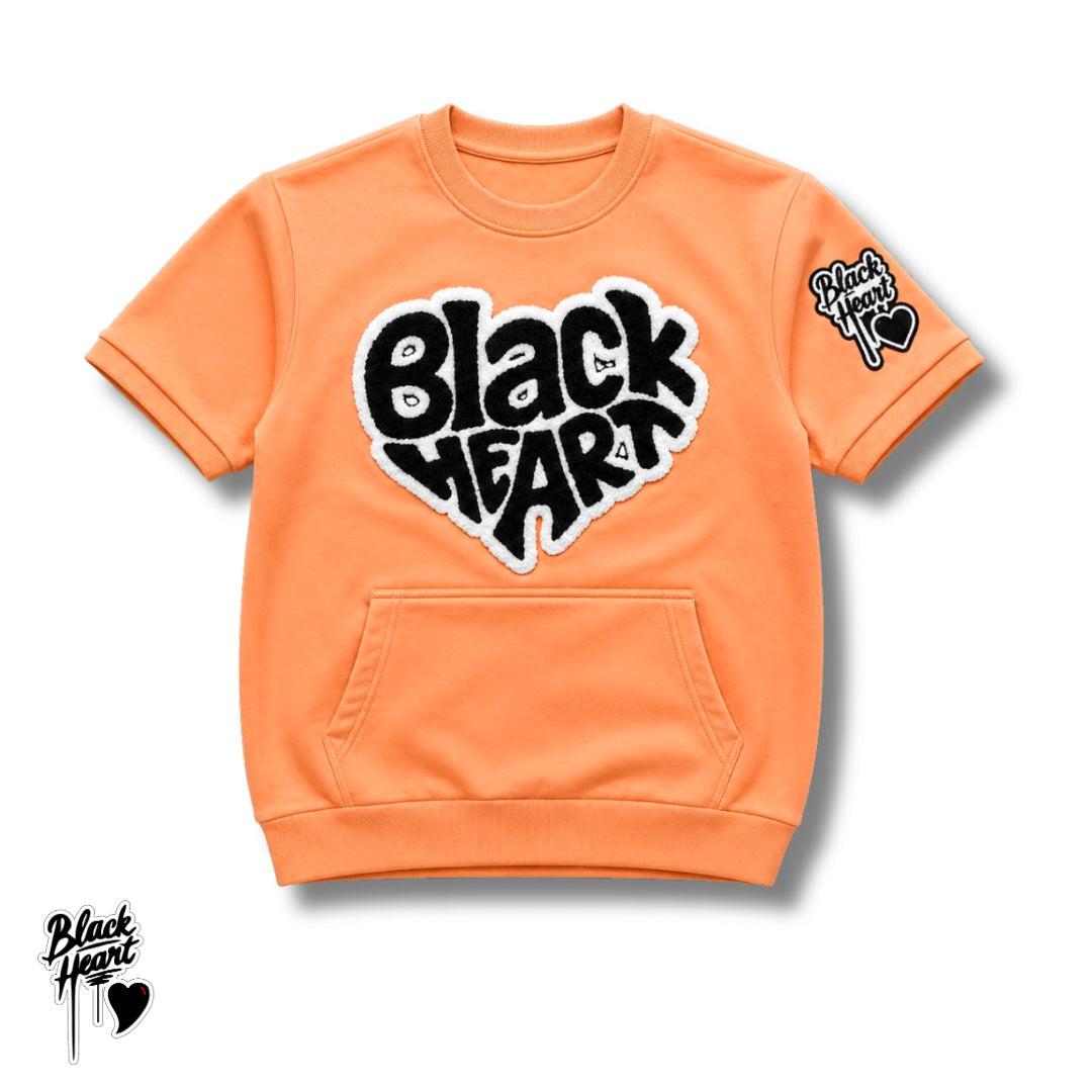 Black Heart Signature KISS Short Sleeve Sweatshirt