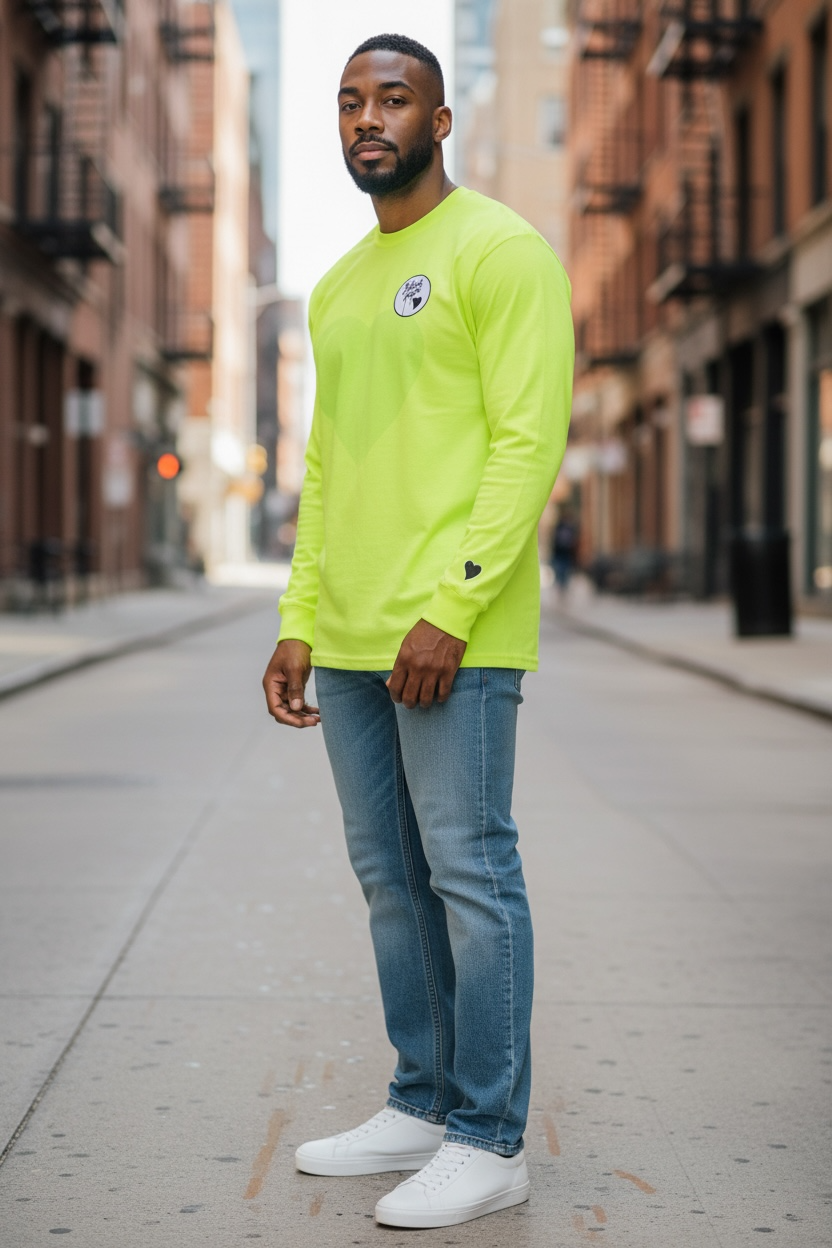 Unapologetically Black -Neon Long Sleeve Tee