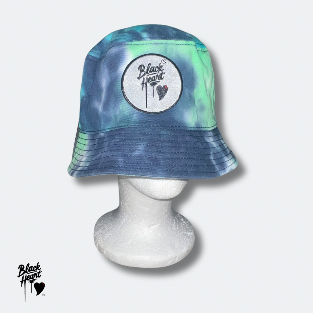 Black Heart Bucket Hats with Classic Logo