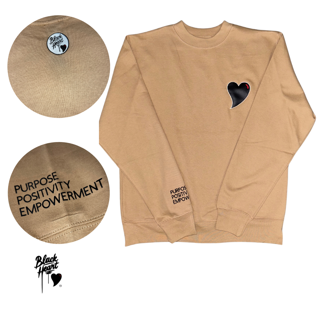 Perfect Heart Crewneck - Tan